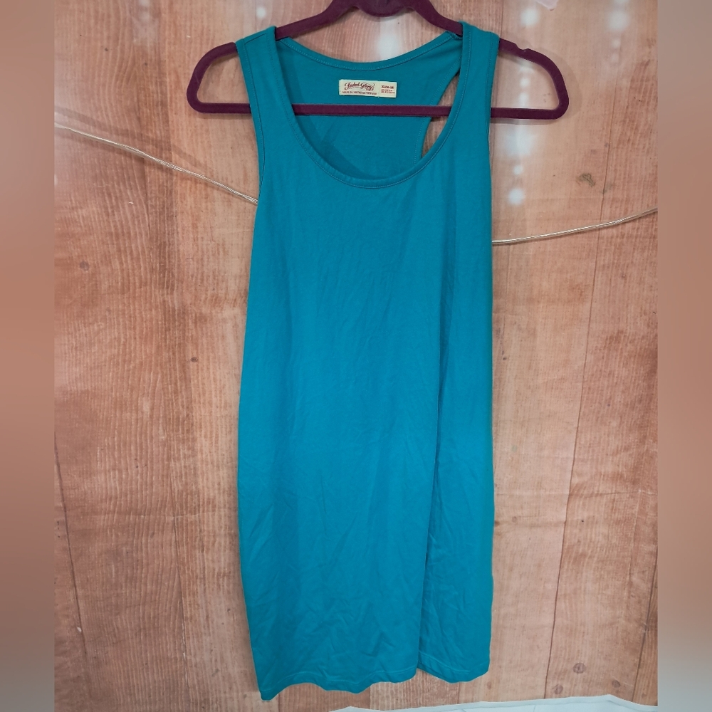 Faded Glory blue tank dress size XL 16-18